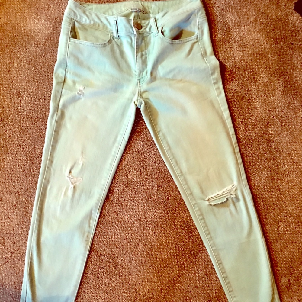 American Eagle Outfitters skinny jeans (mint)